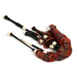 A set of bagpipes.