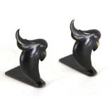 A pair of Walter Bosse style cockatoo book ends, 11.5cms (4.5ins) high.Condition Reportboth in