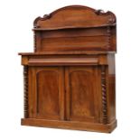 A Victorian walnut chiffonier, 104cms (41ins) wide.