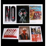 A series of six 'Stop the War' coalition (2003) propaganda posters, No.1 by Peter Kennard, No.2 by