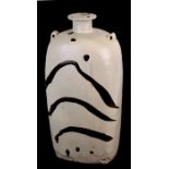 A Michael and Carol Francis Studio pottery vase of slab form, impressed seal mark to base, 38cms (