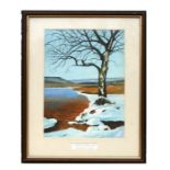 L Gillott, Christmas Day Longshaw Estate - Snowy Landscape Scene - signed lower left, oil on