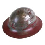 A WWII Civil Defence helmet.