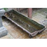 A cast iron pig trough / planter, 92cms (36ins) wide.Condition Reporthole at one end
