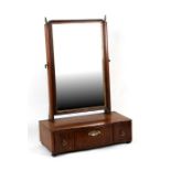 A Victorian mahogany toilet mirror.