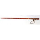 An Indian / Kashmiri painted walking stick, 93cms (36.5ins) long.