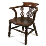 A 19th century Smoker's bow chair.