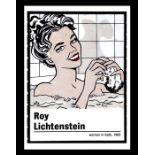 A Roy Lichtenstein vintage poster - Woman in Bath, 1963, framed & glazed, 80 by 60cms (31.5 by