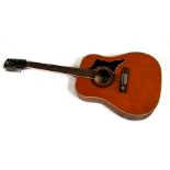 An E-Ros Nevada, model 612, 12-string acoustic guitar.