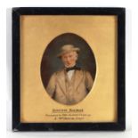 A Victorian school oval half length miniature portrait Auguste Balmat, presented to the Alpine