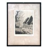 A Goodson - Country Lane Scene - limited edition etching, signed & numbered 3/80 in pencil to the