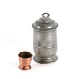 A Charles Boyton pewter tankard engraved: T.G.C. Worthington Evans, Scratch Challenge Cup. May 7th