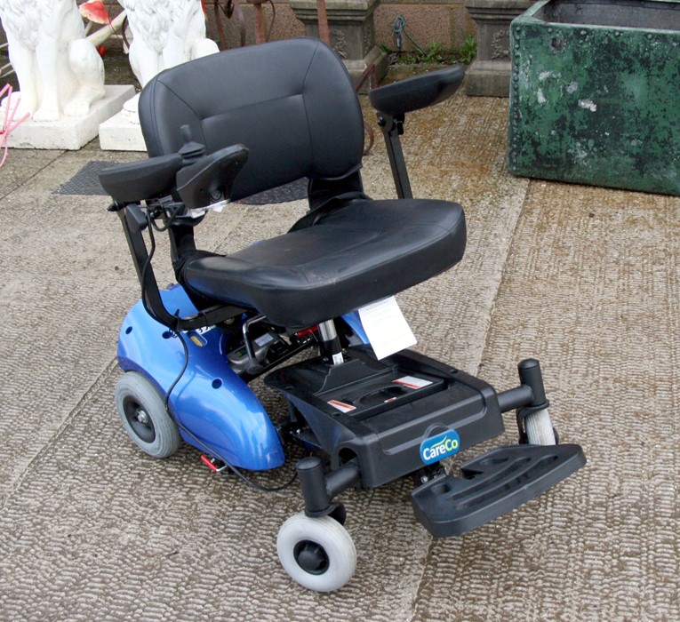 A Care Co. electric wheelchair.