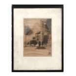 A Goodson - Continental Street Scene - limited edition etching, signed and numbered 1/80 in pencil