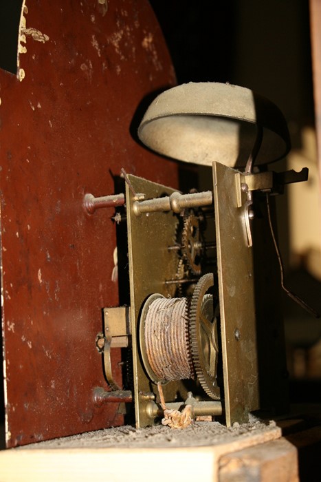 A 19th century longcase clock, the arched painted 12inch dial with Roman numerals and subsidiary - Image 3 of 4