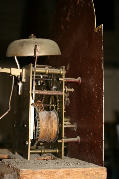 A 19th century longcase clock, the arched painted 12inch dial with Roman numerals and subsidiary - Image 4 of 4