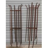 A pair of Victorian iron tree guards (from a deer park).
