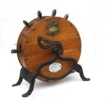 A Victorian Kent's knife cleaner and sharpener, 50cms (19.75ins) diameter.