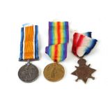 A WW1 Army Service Corps medal trio named to M2-104221 PTE. E.A. HUNT. A.S.C.