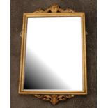 A William IV gilt framed wall mirror, 53cms (20.75ins) wide.Condition Report Replacement glass.