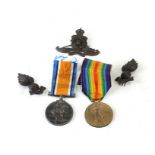 A WW1 Royal Artillery medal pair named to 172313 GNR. S.M. PICKERING. R.A. together with two