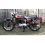 A 1955 Ariel NH Red Hunter, registration number 395 XVL, frame number DV1538, engine number LB688,