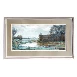 20th century English school - Dun Mill Hungerford - watercolour, indistinctly signed & dated 1975