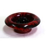 A Davidson Ora glass pedestal bowl, 23cms (9ins) diameter.Condition Reportthe frog has some minor