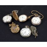 A WWI Helvetia open faced pocket watch, the case back engraved 'GS/TP P91786 and Crows Foot,;