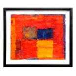 20th century English school - Abstract - mixed media, framed & glazed, 36 by 44cms (14 by 17.