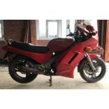 A 1994 Honda NTV 650 project, registration number M596 LOH, frame number RC332406254, engine