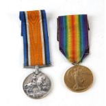 A WW1 Royal Artillery medal pair named to 796969 DVR. E.J. RENDLE. R.A.