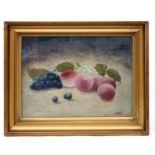 A Dickson (late 19th century British school) - Still Life of Fruit - oil on canvas, signed lower