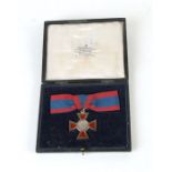 A Red Cross medal, Second Class in a Garrard & Co Ltd box, impressed 'R.R.C.'