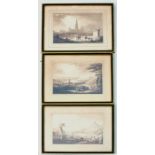 A set of eleven circa 1820 Views of the Rhine, including the Palace at Biebrich, Bingen, Kaub and