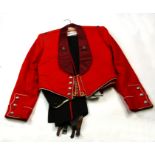 A Majors mess dress uniform by Gieves, consisting of Jacket, Waistcoat & Trousers to the Duke of