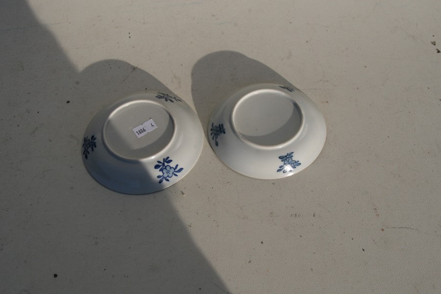Two Chinese blue & white tea bowls and saucers decorated with the Horses of Mu.Condition - Image 5 of 5