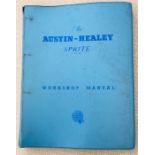 An original BMC Austin Healey Sprite workshop manual.