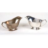 A pair of silver sauce boats, Chester 1938, approx weight 309g.