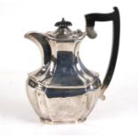 A silver water jug with Sheffield Jubilee 1935 hallmark, approx weight 633g.