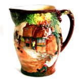 A Royal Doulton limited edition jug - The Regency Coach - no. 262, 26cms (10ins) high.Condition