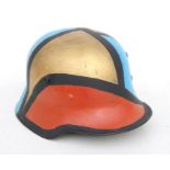 A WW1 repainted German helmet shell