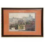 E M T Burn (modern British) - Sheffield - watercolour, signed & dated 1984 lower right, framed &