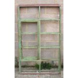 A pair of original Crittall galvanised metal 10-pane windows, 162 by 98cms (64 by 38.5ins) (