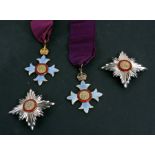 The Most Excellent Order of the British Empire (MBE) a Knight's Grand Cross (CBE) and two First Type
