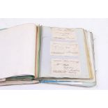 A late 18th / early 19th century journal or scrapbook containing numerous watercolour sketches,