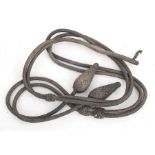 A late 19th or early 20th century silver coloured bullion wire set of Military accoutrements with