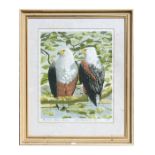 John Tennant - African Fish Eagle - limited edition print, numbered 30/85, signed and dated in