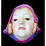 A Royal Doulton wall mask - Sweet Anne - HN1590, 20cms (8ins) high (restored).