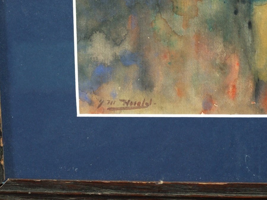 Early 20th century Impressionist school - Figures - watercolour, indistinctly signed lower left, - Image 5 of 5